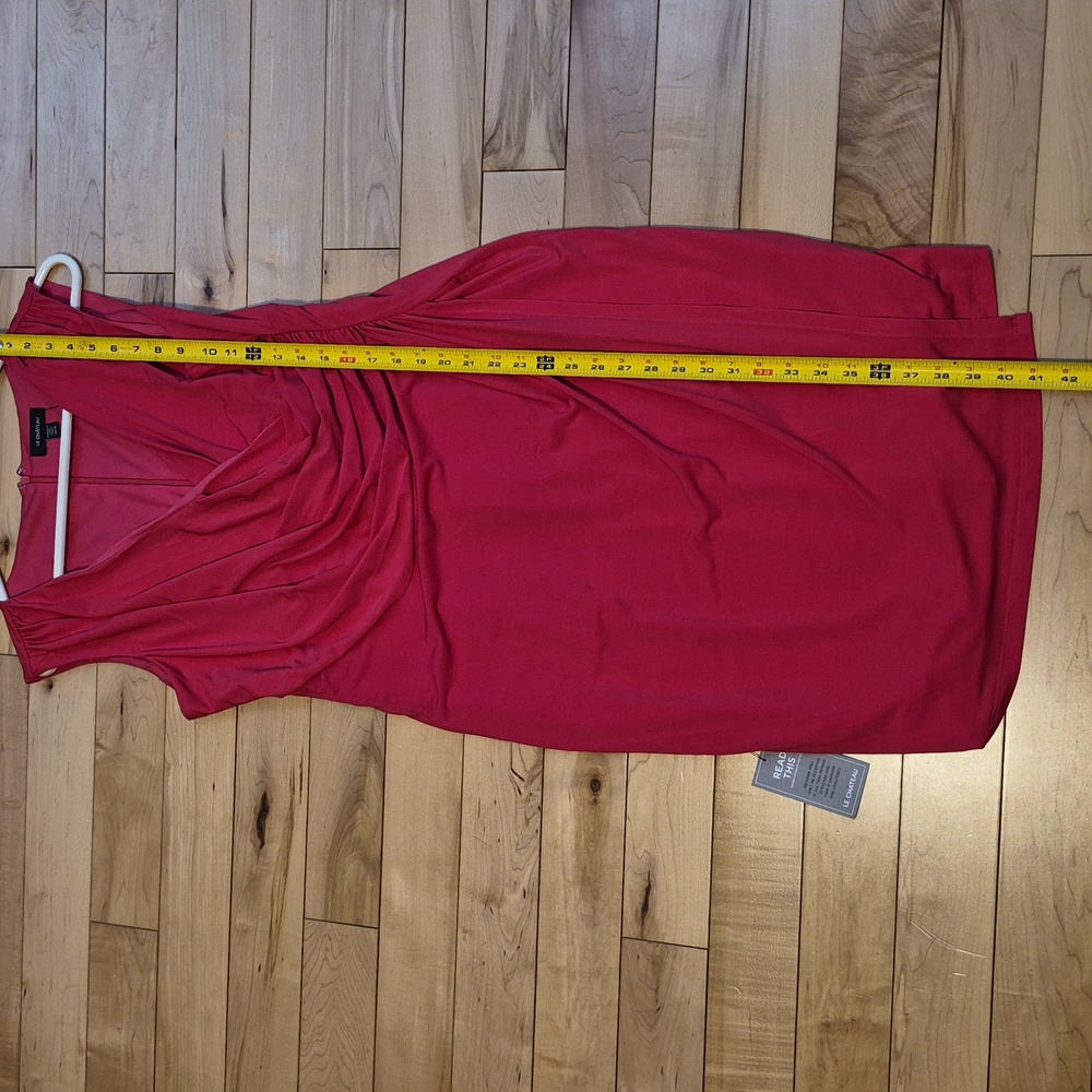 Le Chateau Vibrant Pink Midi Dress - Picture 6 of 8
